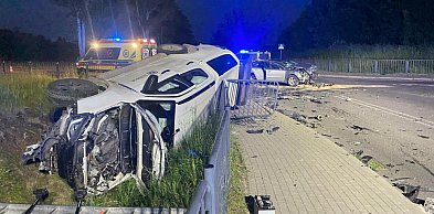 Pieniężno: Dwie osoby w szpitalu po wypadku na drodze wojewódzkiej