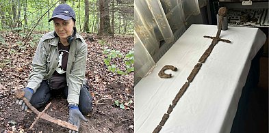 Średniowieczny miecz odkryty w lesie pod Iławą trafił do Muzeum w Ostródzie!-103591