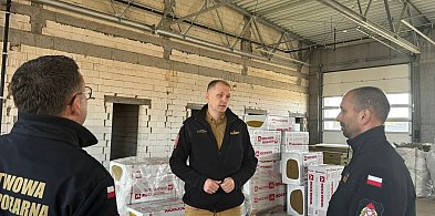 Kierownictwo KW PSP w Olsztynie z wizytą na budowie nowej siedziby KP PSP Ostróda-103776