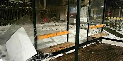 Iława: 35-latek z powiatu ostródzkiego z nudów... zniszczył przystanek-105381