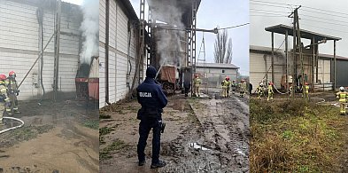 Gm. Ostróda: Paliła się kukurydza w suszarni w Wyżnicach-105693