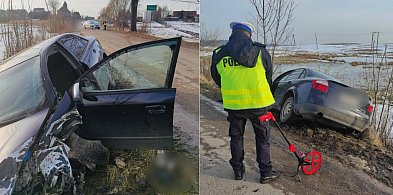 Chojnik: Pijany kierowca uderzył w drzewo w gm. Morąg! Trafił do szpitala