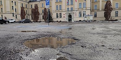 Ostróda: 2 marca rusza remont parkingu przed starostwem powiatowym