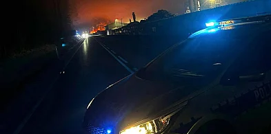 Ostróda: Duży pożar na złomowisku przy ul. 11 Listopada