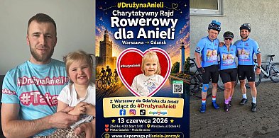 Rajd rowerowy z Warszawy do Gdańska dla chorej Anieli przejedzie przez Ostródę
