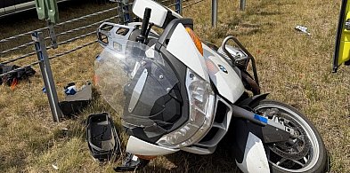 Ostróda: Groźne zdarzenie na S7. Motocykl BMW wypadł z drogi i uderzył w bariery