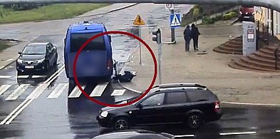 Olsztyn: 17-latek hulajnogą wjechał w busa na przejściu dla pieszych