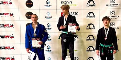 Srebrny medal Krzysztofa Fafińskiego na Pucharze Polski BJJ w Koninie