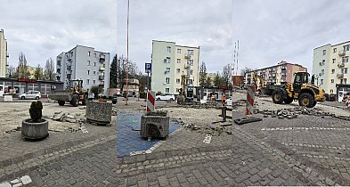 Ostróda: Ruszyła rewitalizacja Pl. Tysiąclecia. Usuwana jest kostka