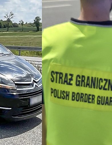 Ełk: Pościg za kurierem migrantów. W aucie przewoził sześć osób, dwie w bagażniku