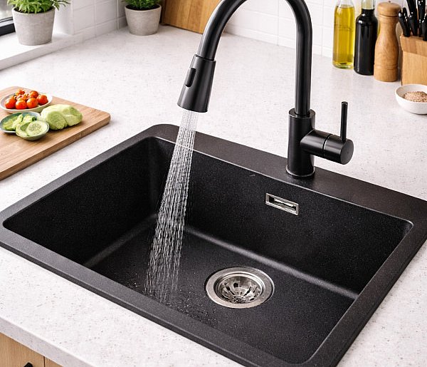 Zlew granitowy jednokomorowy – funkcjonalność, styl i i - 106528