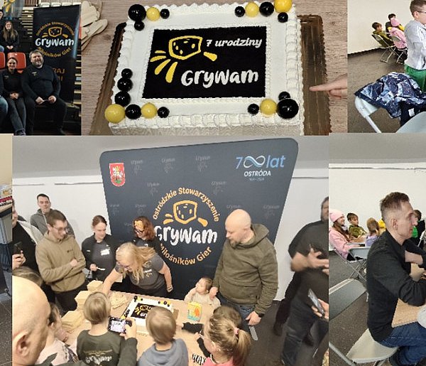 Ostróda: Planszówki łączą ludzi. 7. urodziny Stowarzyszenia GryWAM