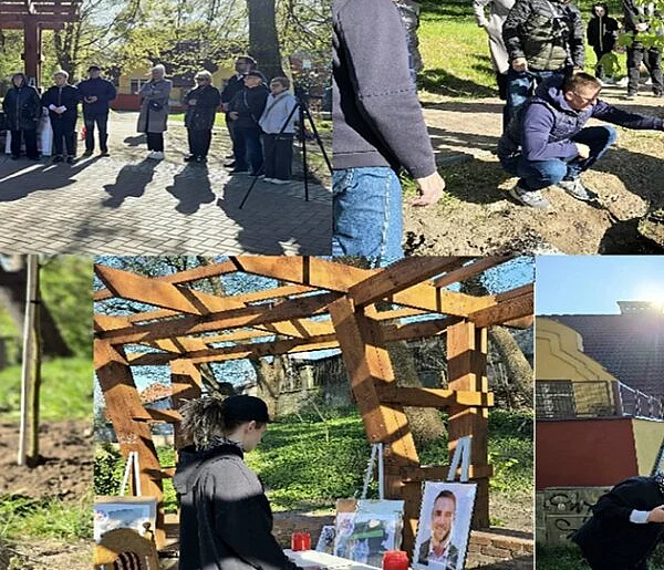 Ostróda uczciła Łukasza Litewkę w Ogrodzie Różanym – poruszające spotkanie