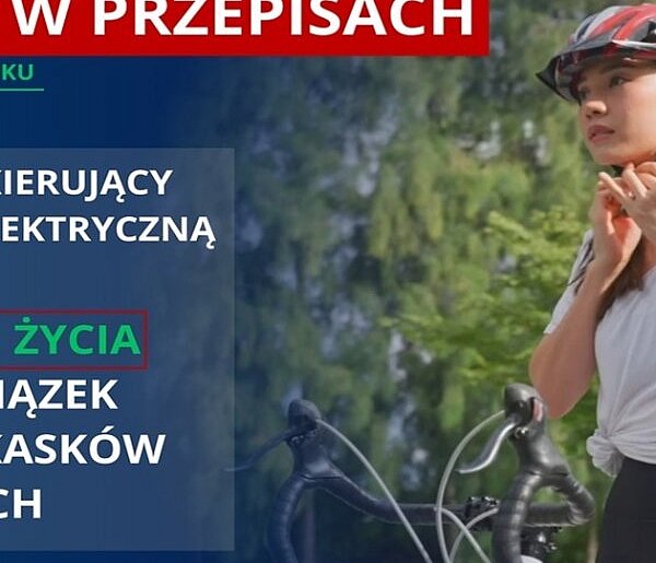 3 czerwca wszedł obowiązek jazdy w kasku na rowerze i h