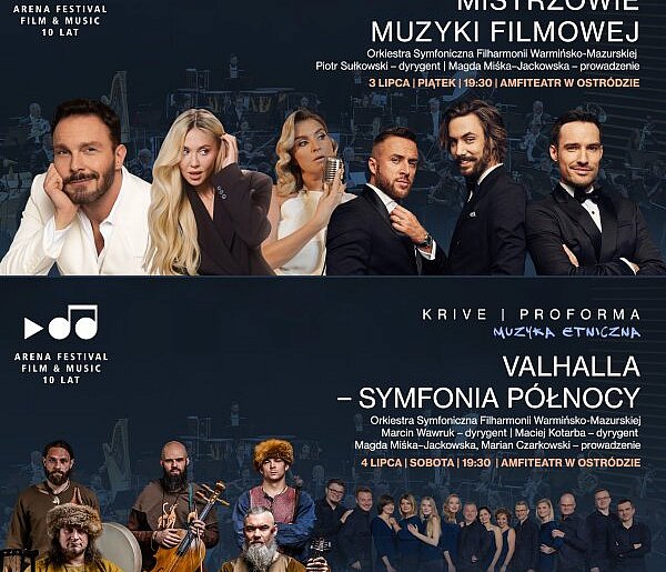 Ostróda: Wkrótce wielkie muzyczne swięto: 10. edycja Arena Festival Film & music!