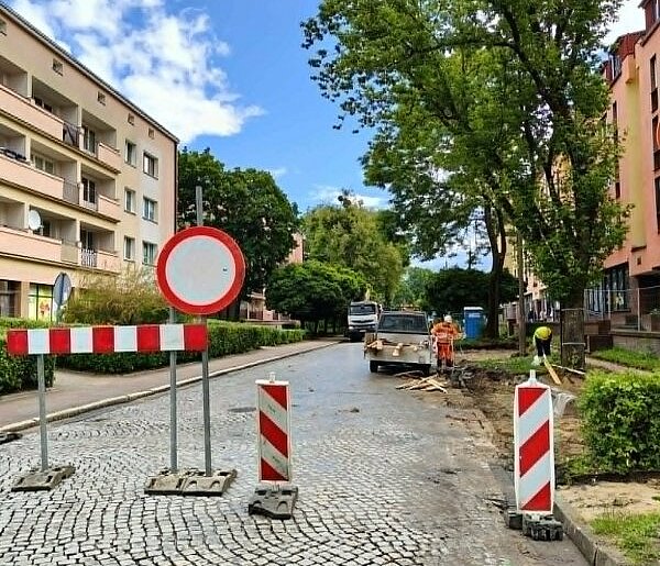Ostróda: Ul. Grunwaldzka od dziś częściowo zamknięta dla ruchu kołowego