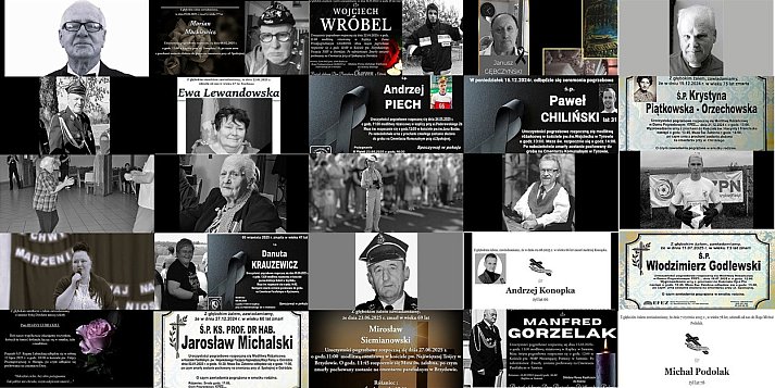 Znani, którzy odeszli w Ostródzie i powiecie w ciagu ostatnich 12 miesięcy