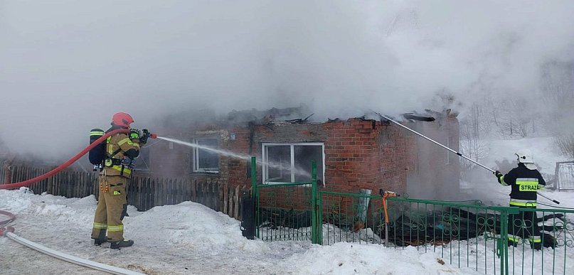 Strużyna: Pożar domu w gminie Morąg