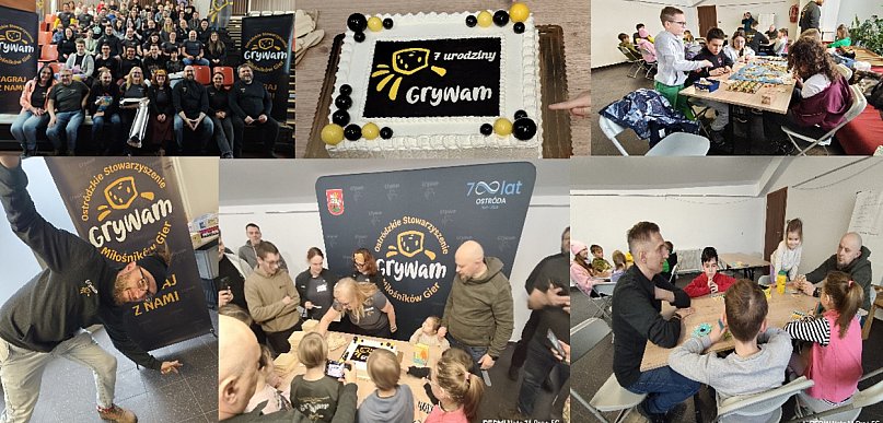 Ostróda: Planszówki łączą ludzi. 7. urodziny Stowarzyszenia GryWAM