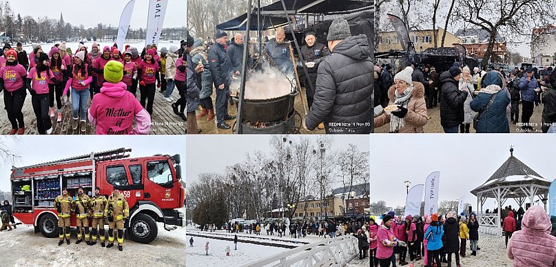 Ostróda: Zimolo rozgrzało Ostródzian. Zimowa zabawa w letnim klimacie