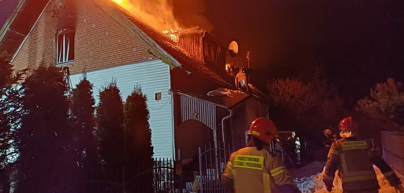 Tragiczny pożar w powiecie piskim. Nie żyje 65-letni mężczyzna