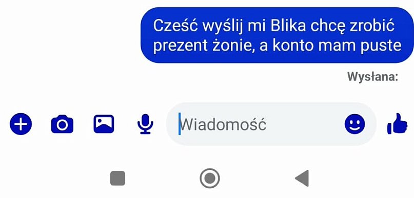 Gm. Ostróda: Oszust podszywający się pod znajomego wyłudził 1500 zł
