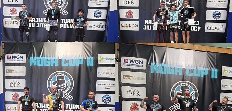4 zawodników - 5 medali! Dragon Fighter Bynowo z gm. Miłomłyn na Koga Cup w