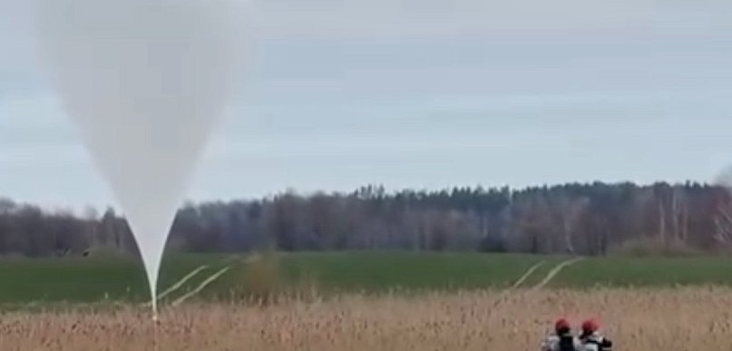 Atak balonów przemytniczych nad regionem warmińsko-mazurskim
