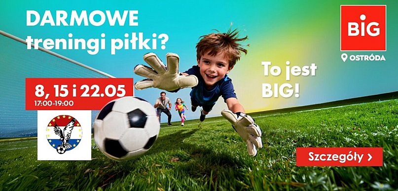 Piłkarska wiosna w BIG Ostróda. Bezpłatne treningi dla dzieci z Sokołem!