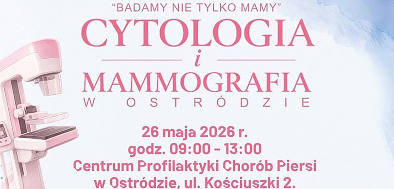 Ostróda: Bezpłatna cytologia i mammografia, konsultacje i pomiary już 26 maja