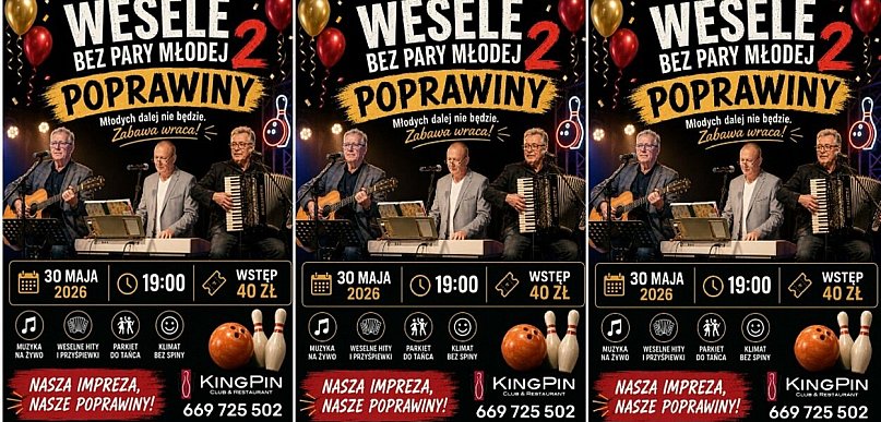 "Wesele bez Pary Młodej 2. Poprawiny" w King Pin w Ostródzie!