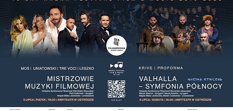 Ostróda: Wkrótce wielkie muzyczne swięto: 10. edycja Arena Festival Film & music!