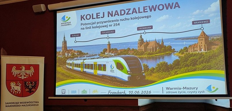 Frombork: Kolej nadzalewowa - samorządy chcą przywrócić pociągi nad Zalew Wiślany