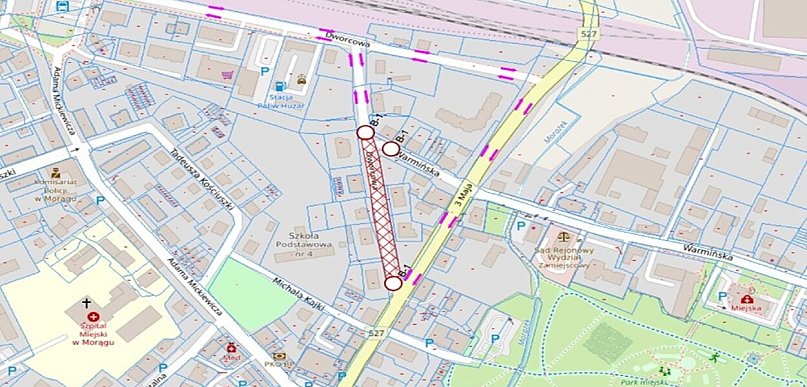 Morąg: Zmiany dla kierowców - część ul. Dworcowej zostanie zamknięta dla ruchu