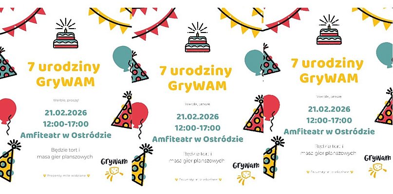 Ostróda: 7. urodziny Stowarzyszenia Miłośników Gier GryWAM