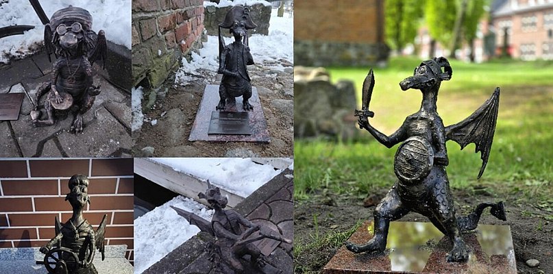 Ostróda: Piąty smok pojawił się w mieście. Tym razem to smok rycerz!