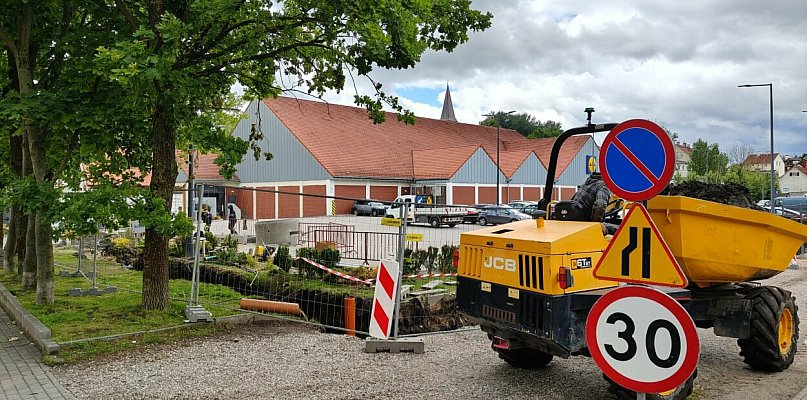 Ostróda: Zamknięta dla ruchu ul. Pułaskiego! Trwa rozbudowa sieci ciepłowniczej