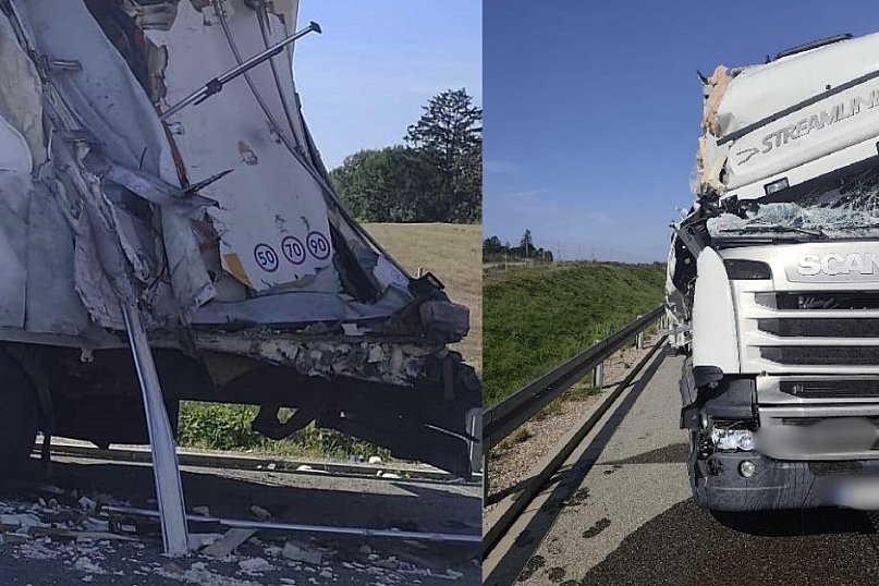 2 osoby zginęły w wypadku z udziałem 2 ciężarówek!