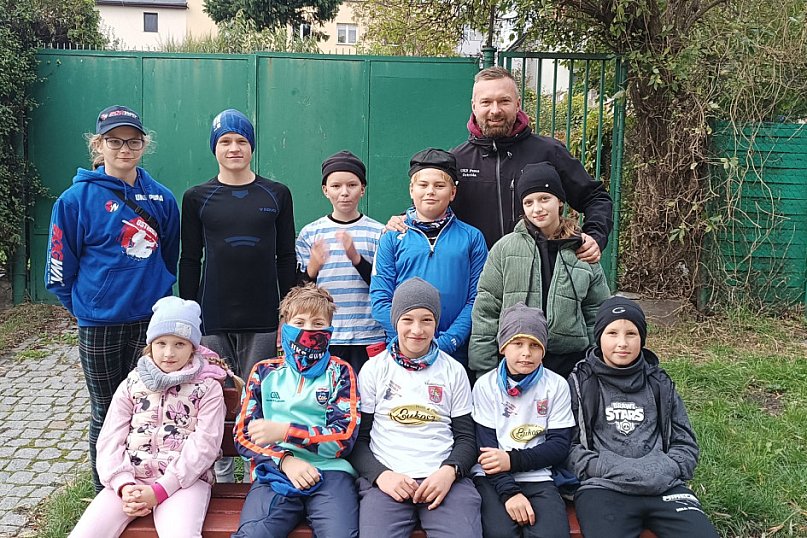 Grad medali kajakarzy UKS Puma Ostróda w Chełmży