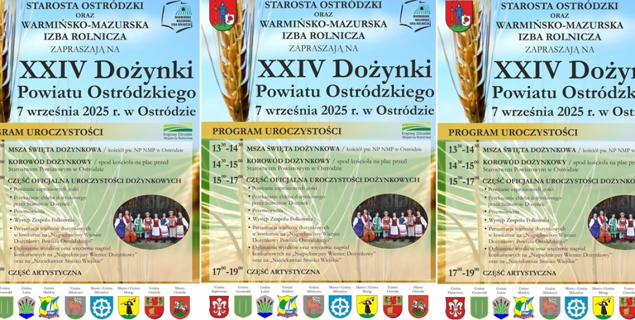 XXIV Dożynki Powiatu Ostródzkiego