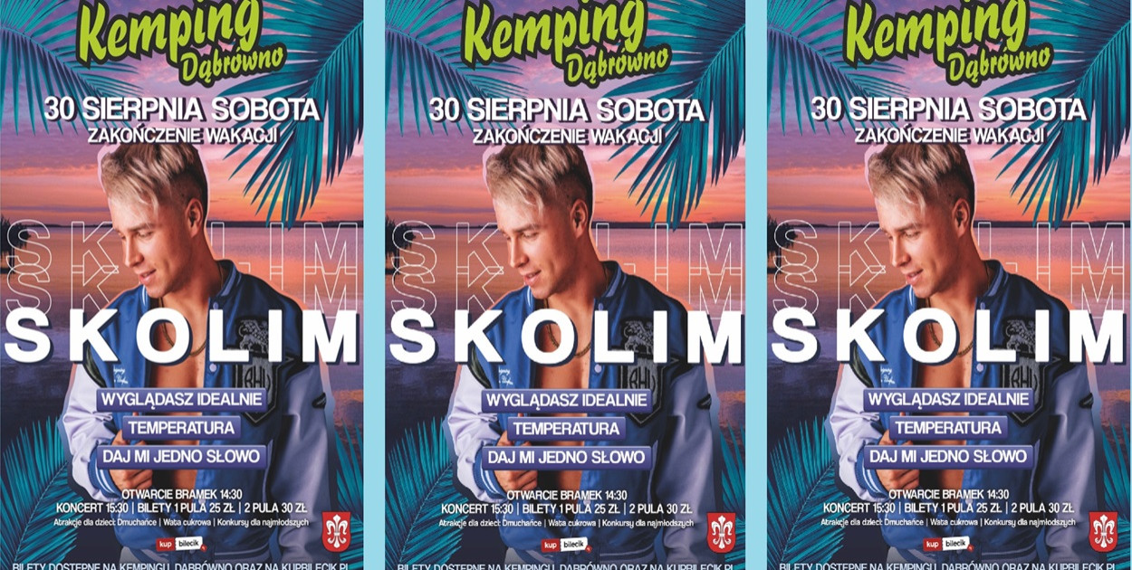 Koncert Skolima i zakończenie wakcji na Kempingu Dąbrówno!