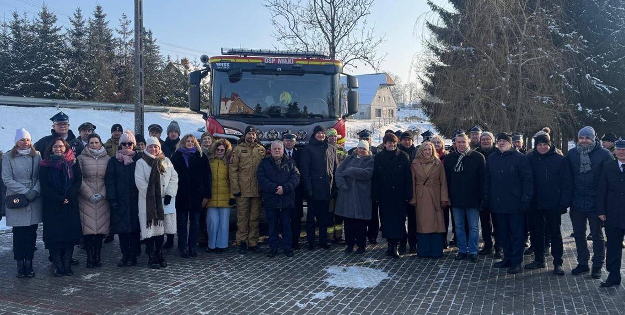 Nowy samochód ratowniczo-gaśniczy dla OSP Miłki