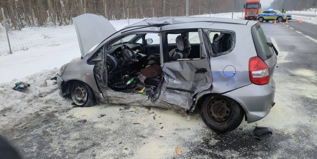 Cerkiewnik: Tragiczny wypadek na DK51. Nie żyje 67-letni kierowca hondy