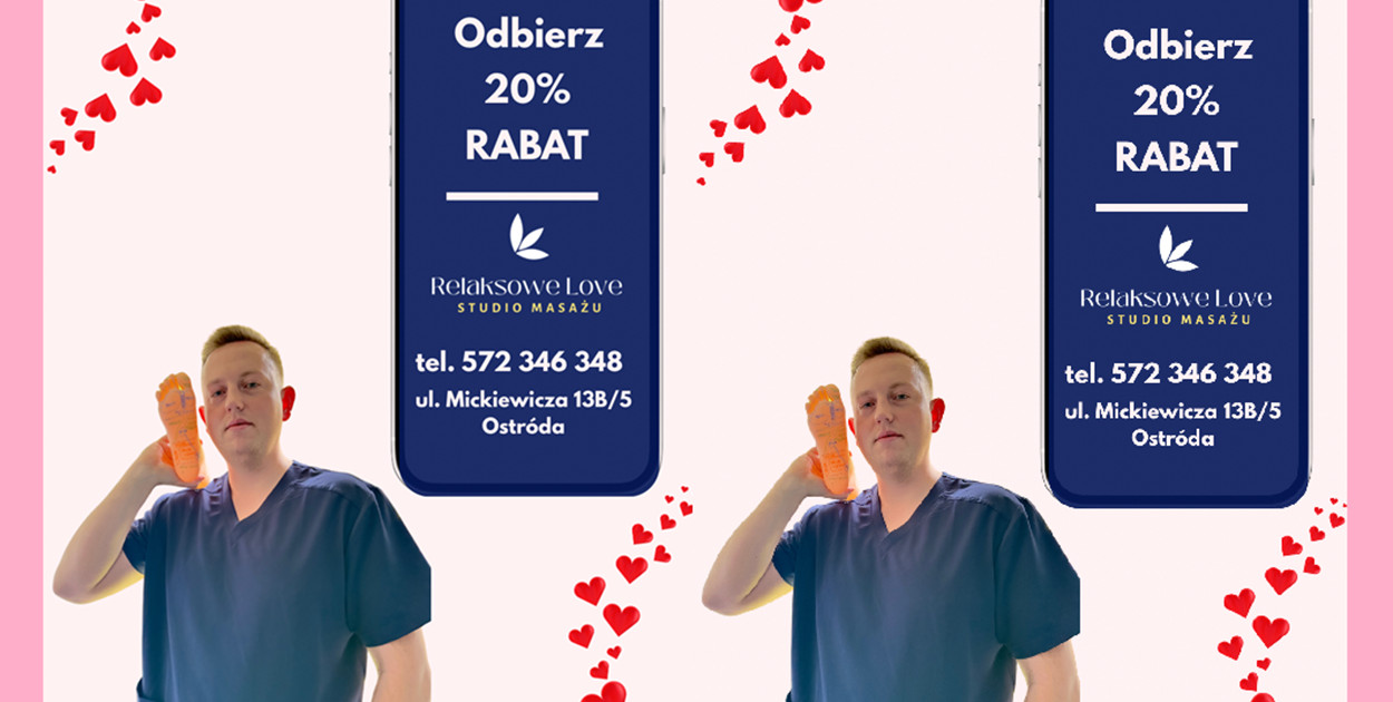 Miłość do relaksu zaczyna się w Relaksowe Love Studio Masażu w Ostródzie