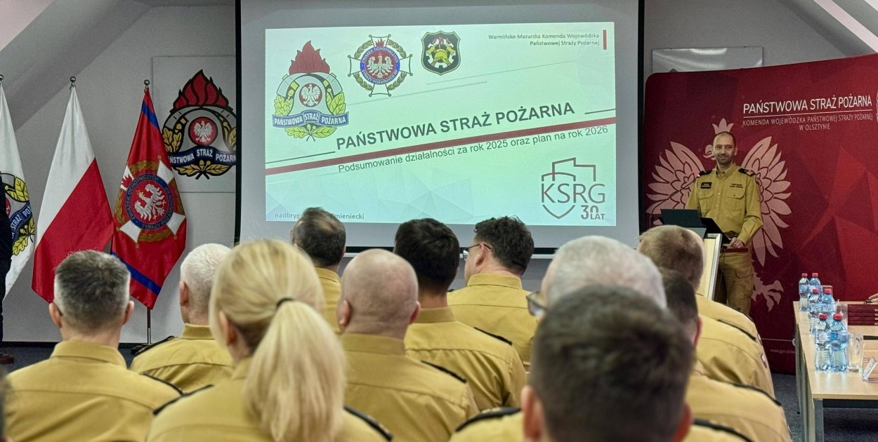 Roczna ocena działań Państwowej Straży Pożarnej na Warmii i Mazurach