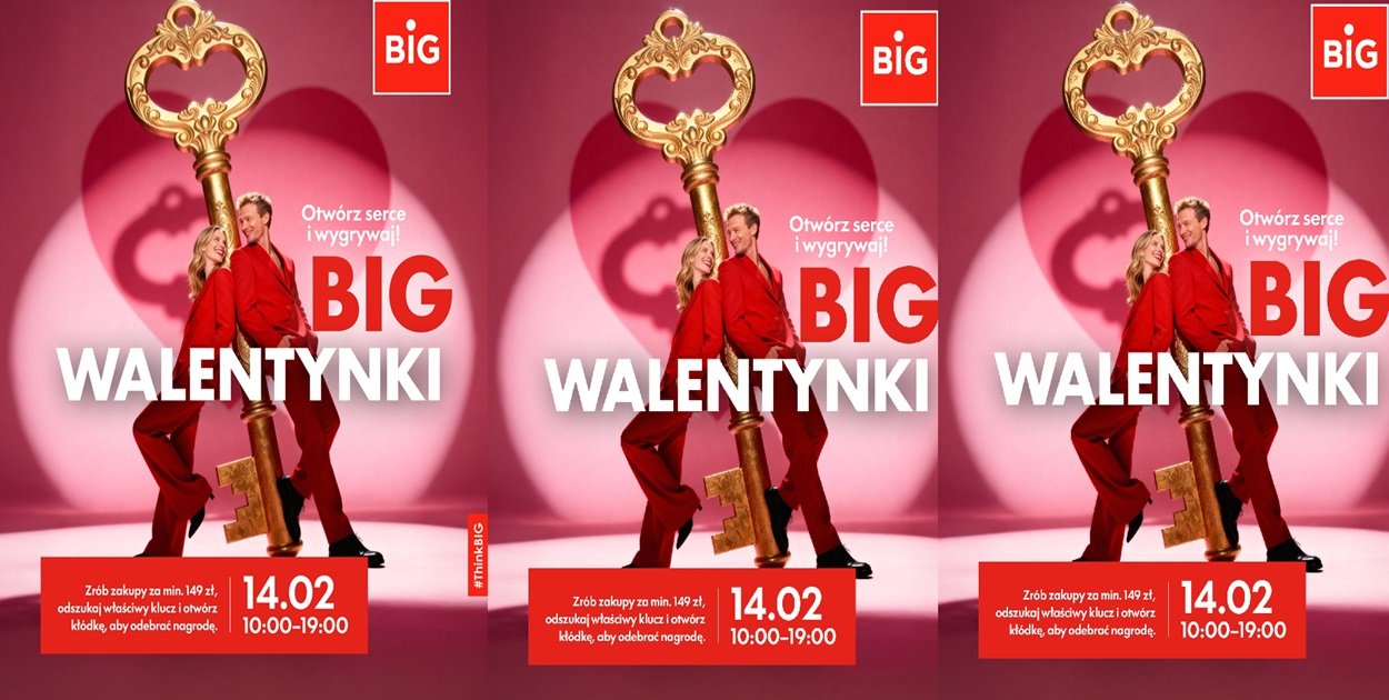 Walentynki w BIG Ostróda. Zakupy, zabawa i nagrody dla klientów