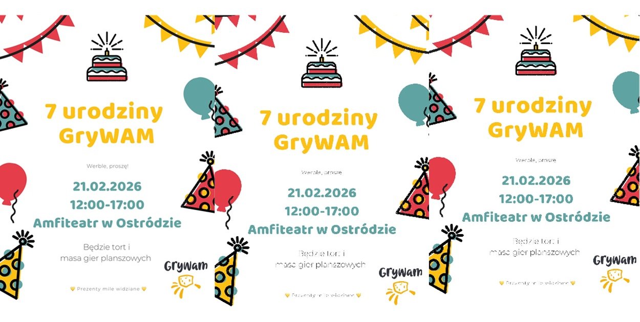 Ostróda: 7. urodziny Stowarzyszenia Miłośników Gier GryWAM