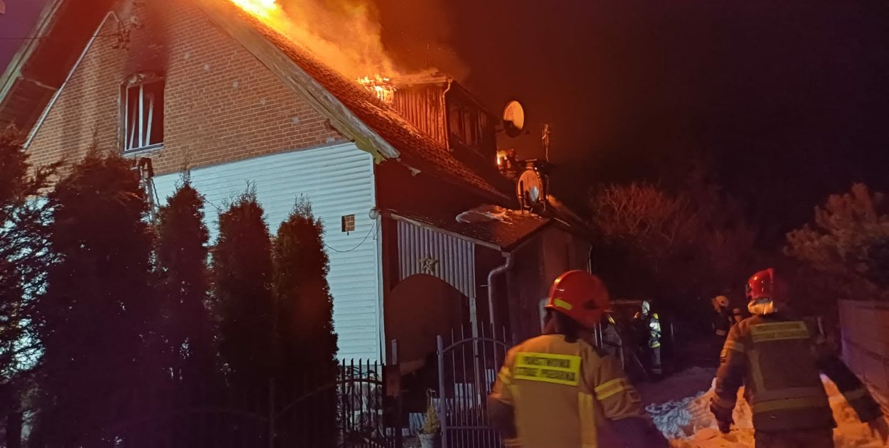 Tragiczny pożar w powiecie piskim. Nie żyje 65-letni mężczyzna