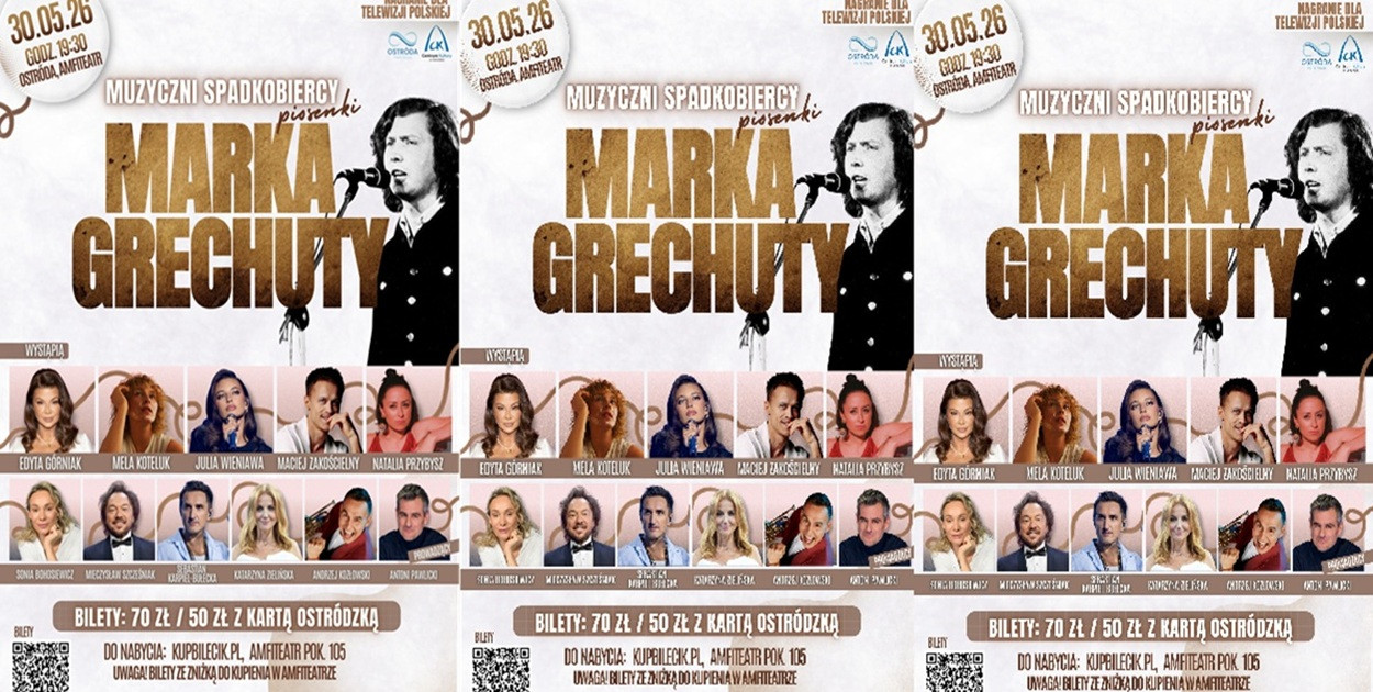 Ostróda zaprasza na koncert poświęcony twórczości Marka Grechuty!