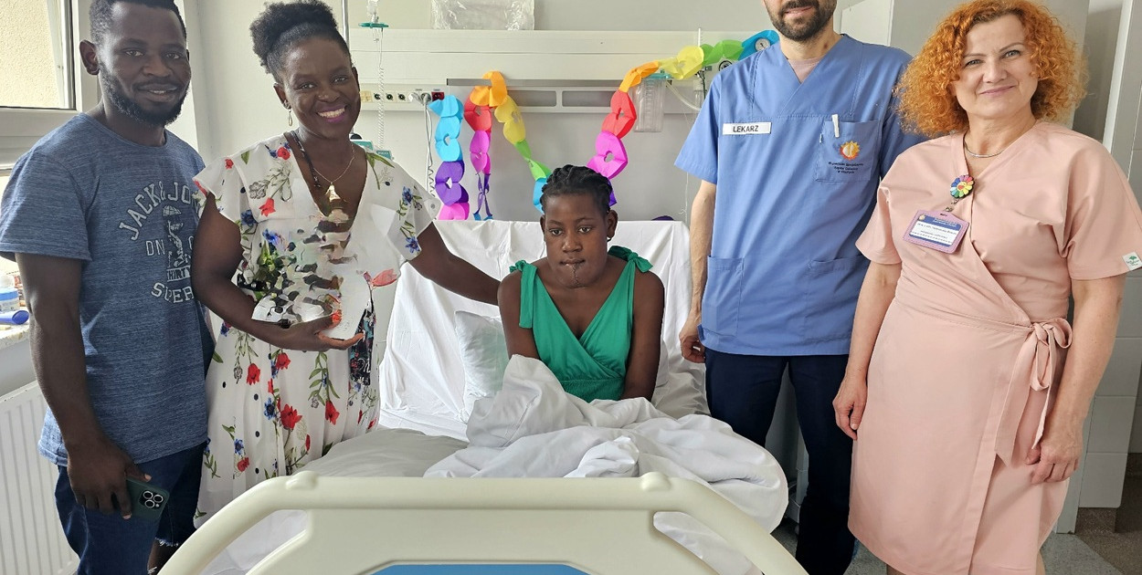 Cristina z Angoli, której życie uratowali olsztyńscy chirurdzy, wróciła p
